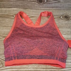 Spanx S space dye coral seamless sculp multisport padded bra size S